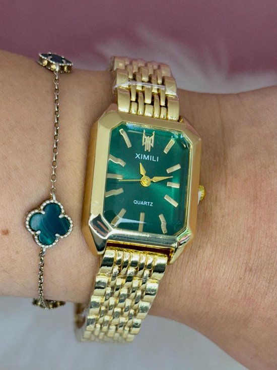 Groen Goudkleurig Horloge