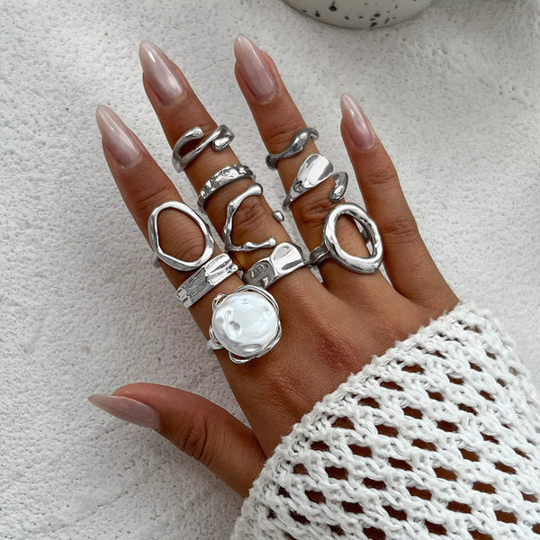 Silver Ringen set C