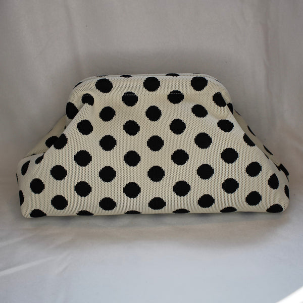 Make-up Handtas Polka Dot White