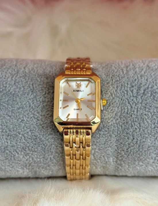 Wit Goudkleurig Horloge