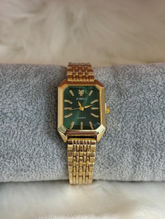 Groen Goudkleurig Horloge