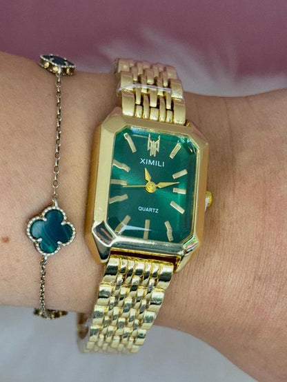 Groen Goudkleurig Horloge