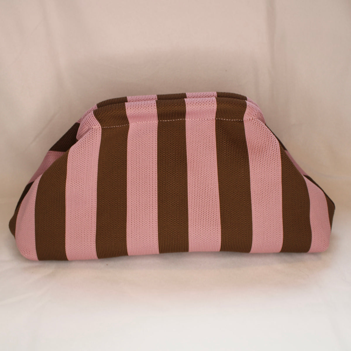 Makeup Handtas Striped Brown/Pink