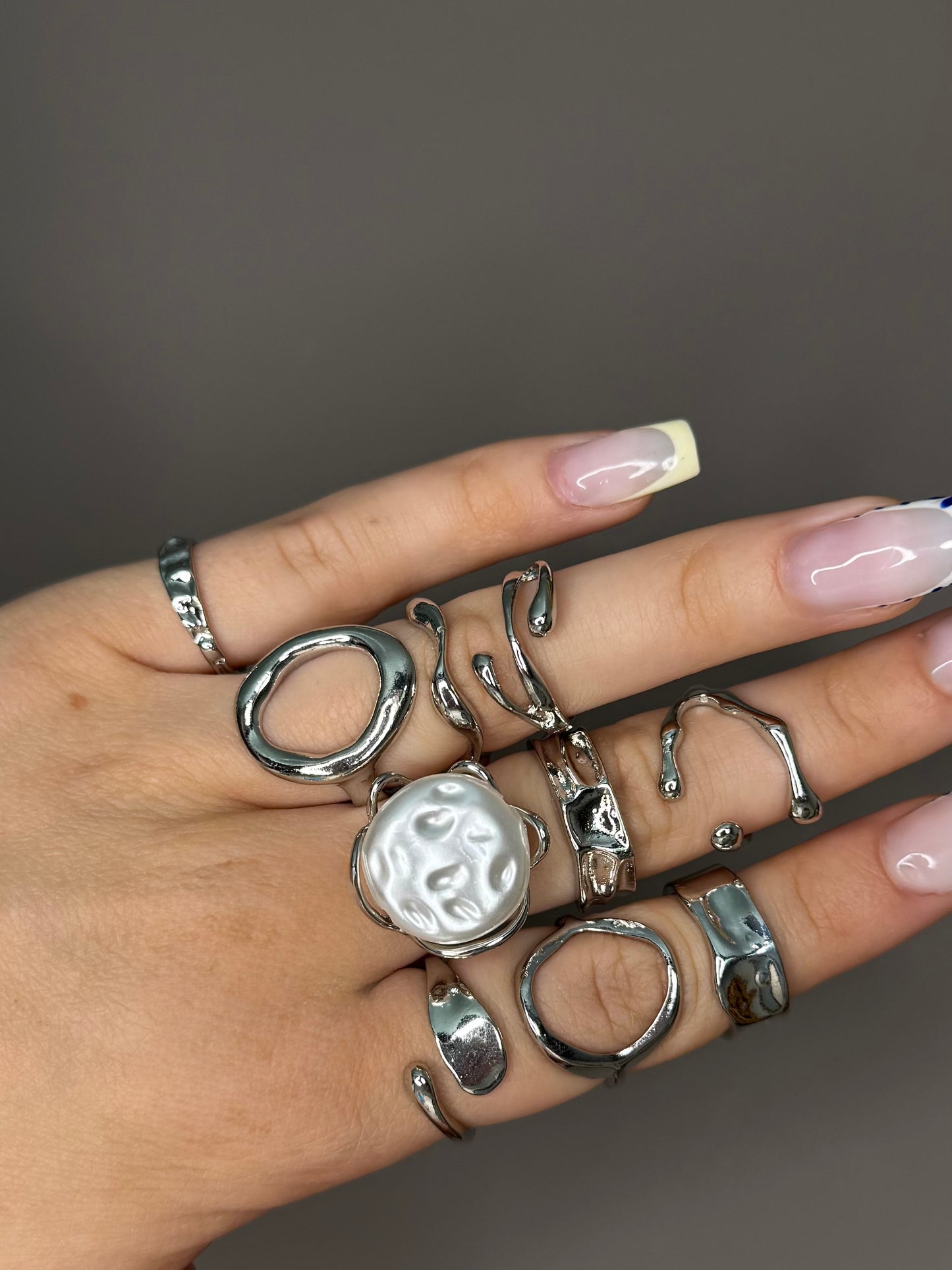 Silver Ringen set C