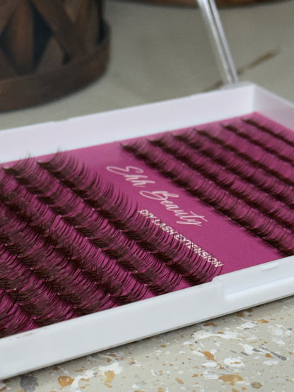 Brown Cluster Lashes🤎