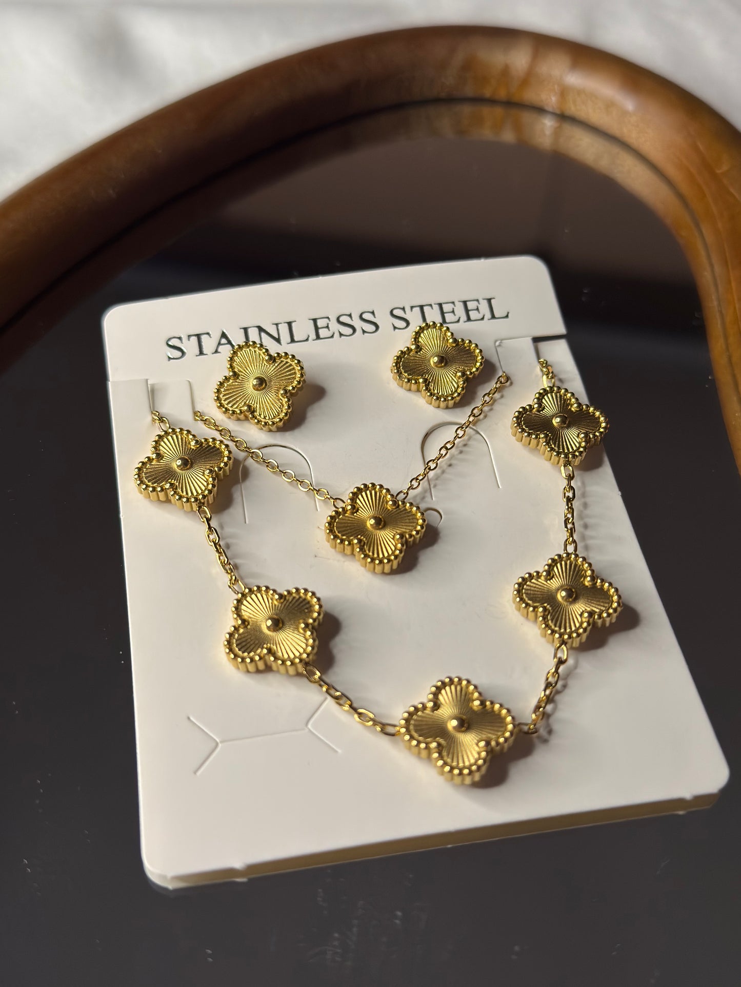 Luxe Gouden Klaver Set